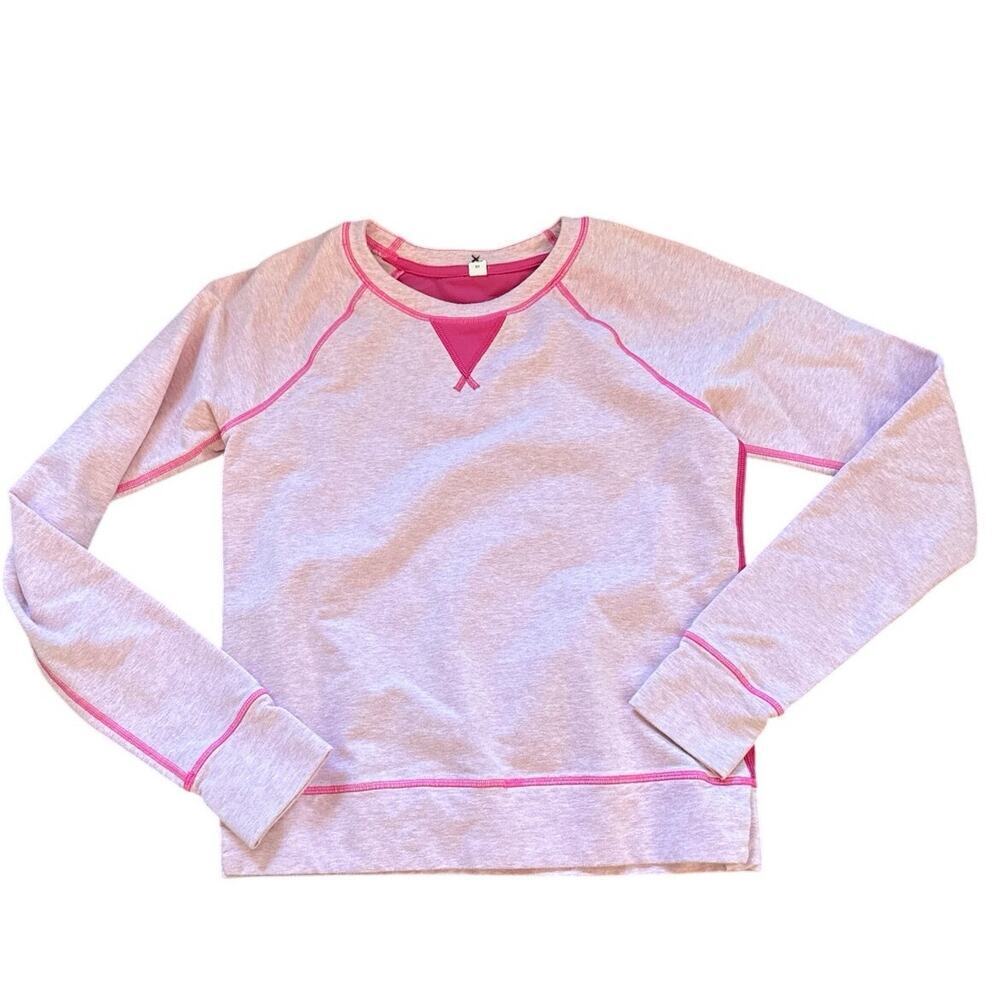 Lululemon Pink Long Sleeve Voyage Pullover Crewneck Shirt Sweatshirt Size 6